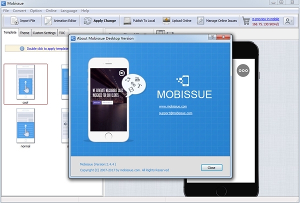 Mobissue软件图片4