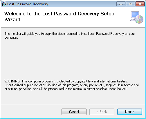 Lost Password Recovery安装图