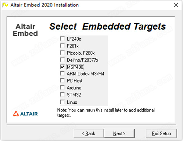Altair Embed 2020安装方法2