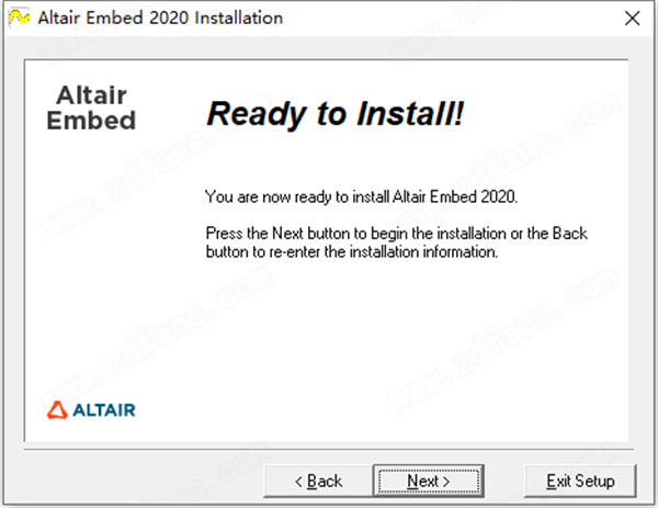 Altair Embed 2020安装方法6