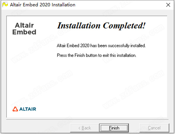 Altair Embed 2020安装方法8