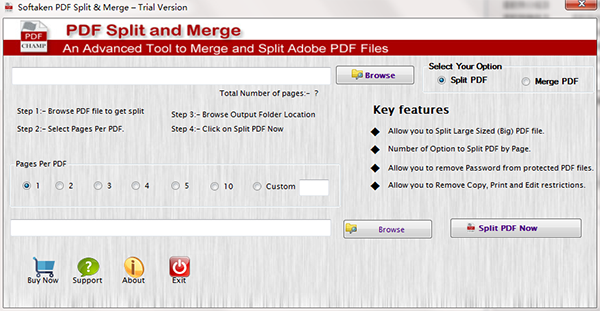 Softaken PDF Split Merge图片