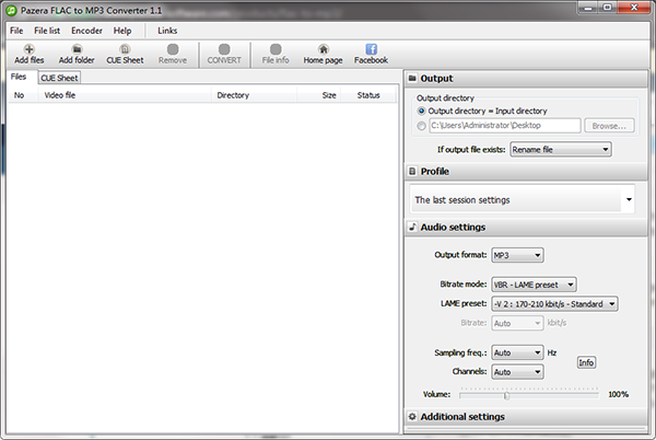 Pazera FLAC to MP3 Converter图片
