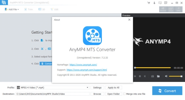 AnyMP4 MTS Converter图片2