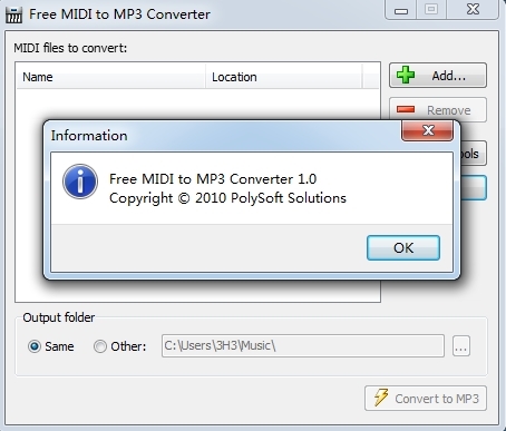 Free MIDI to MP3 Converter图片2
