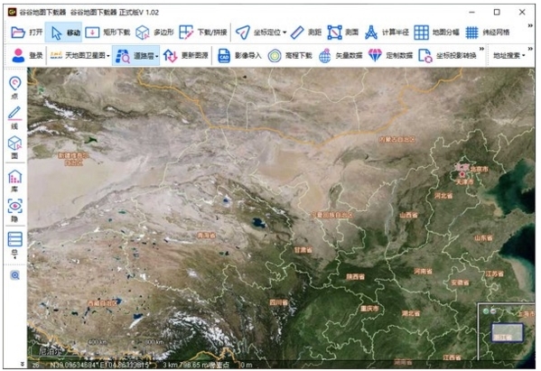 谷谷GIS地图下载器图片
