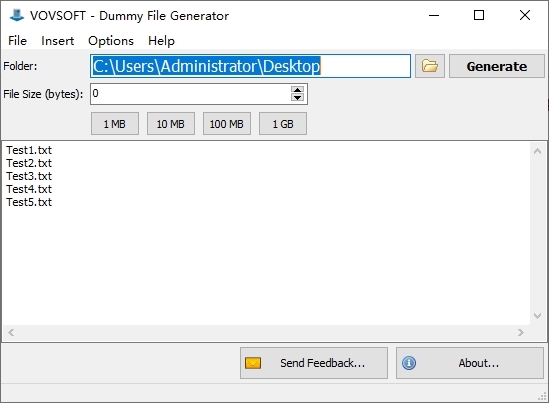 Vovsoft Dummy File Generator图片