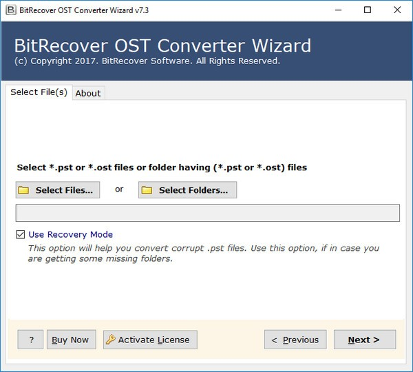 BitRecover OST Repair Wizard截图2