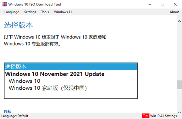 Windows 10 ISO Download Tool图片5