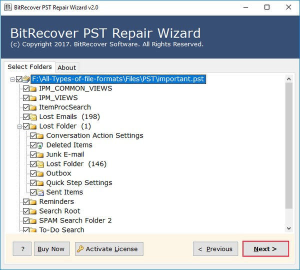 BitRecover PST Repair Wizard截图