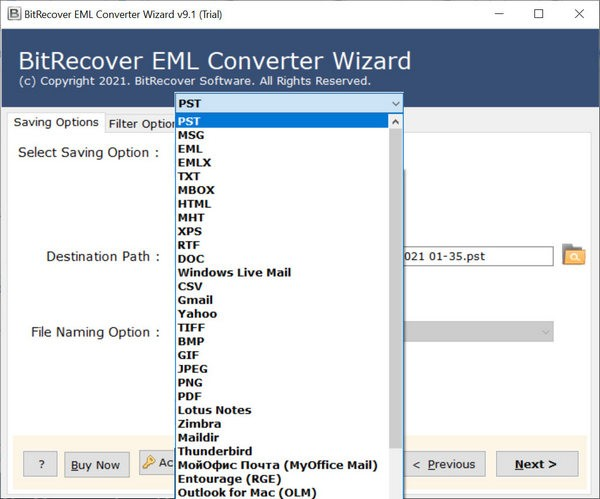 BitRecover EMLX Converter Wizard截图2