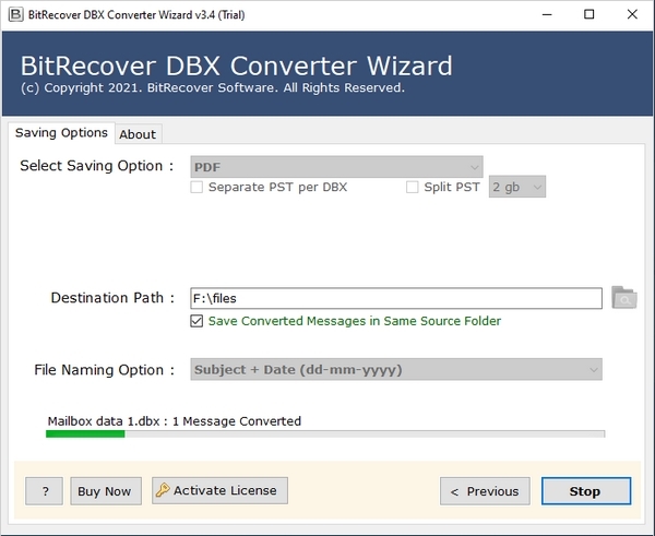 BitRecover DBX Converter Wizard图片14