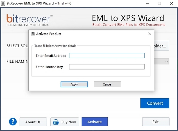 BitRecover EML to XPS Wizard图片14