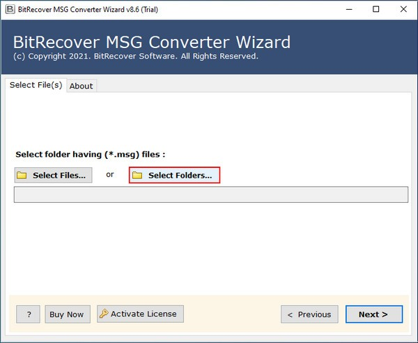 BitRecover MSG Converter Wizard截图2