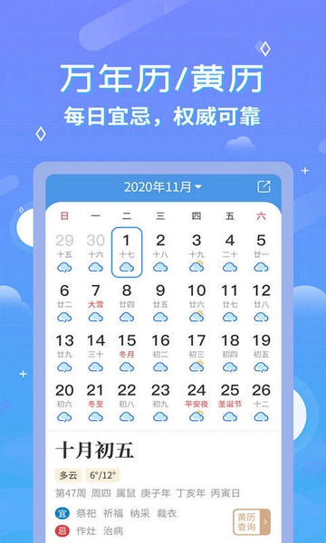 中华万年历天气预报截图4