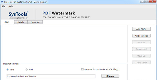 SysTools PDF Watermark图