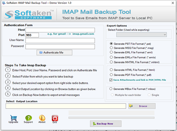 Softaken IMAP Mail Backup Tool图片
