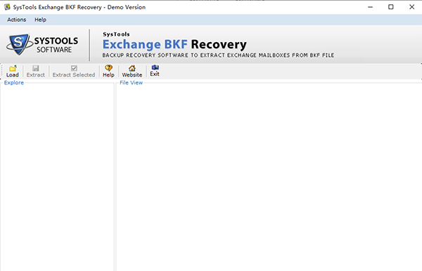 SysTools Exchange BKF Recovery图片
