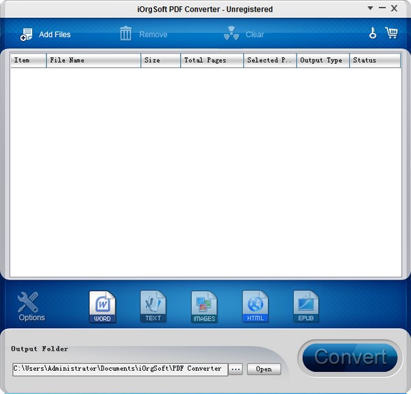 iOrgSoft PDF to Word Converter图