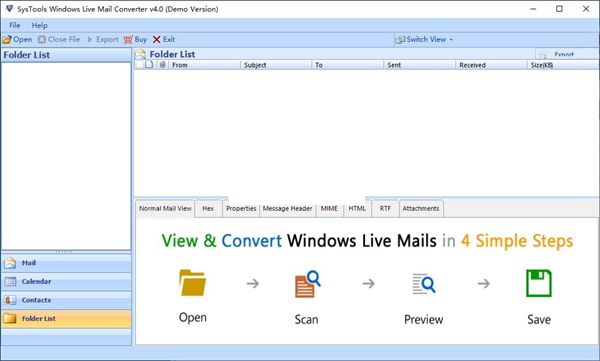 SysTools Windows Live Mail Converter1