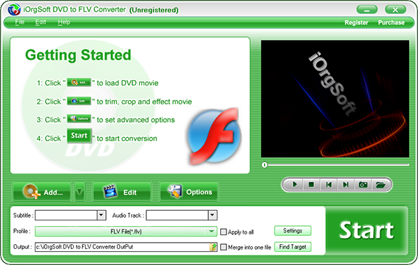 iOrgSoft DVD to FLV Converter图片