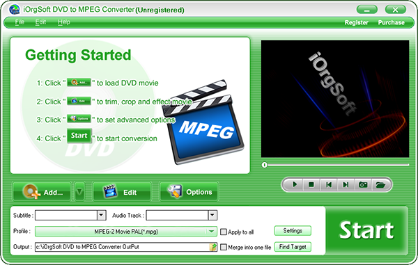 iOrgSoft DVD to MPEG Converter图片