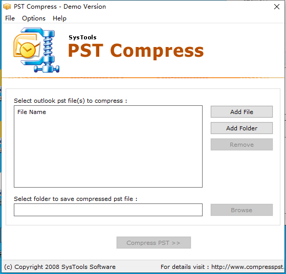 SysTools PST Compress图片