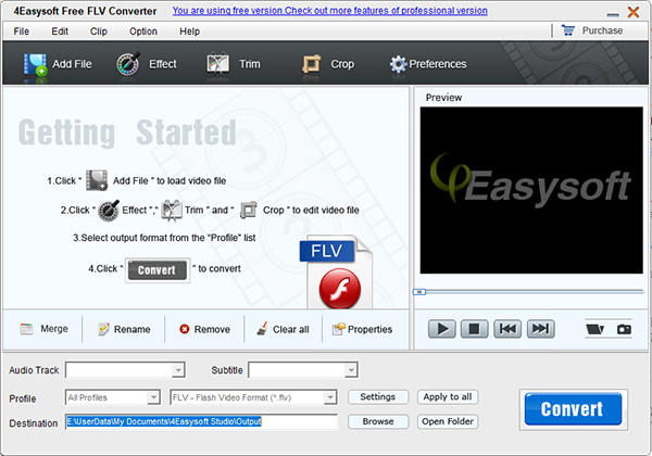 4Easysoft Free FLV Converter图片