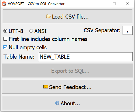 CSV to SQL Converter图片