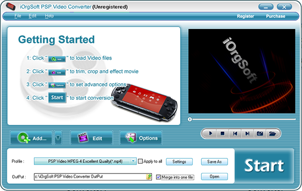 iOrgSoft PSP Video Converter图片