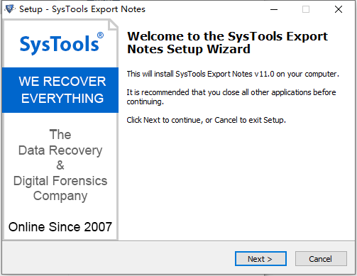 SysTools Export Notes图片