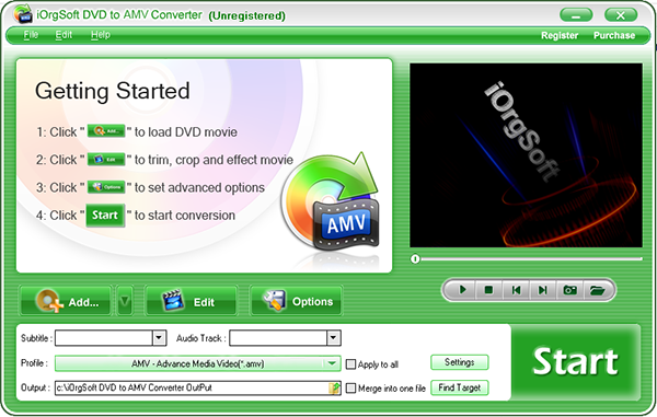 iOrgSoft DVD to AMV Converter图片