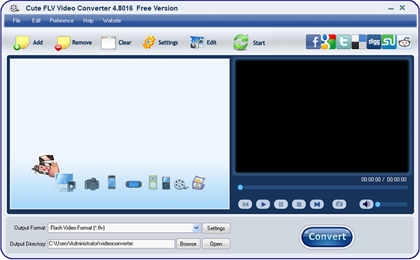 Cute FLV Video Converter图片