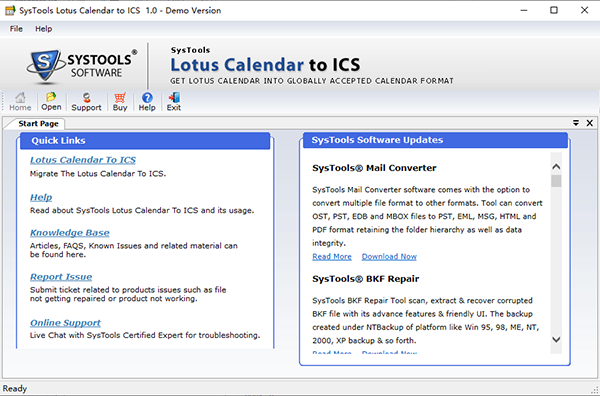 SysTools Lotus Notes Calendar To ICS图片