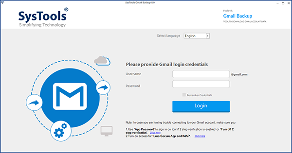 SysTools Gmail Backup图片