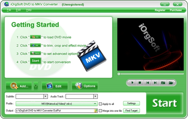 iOrgSoft DVD to MKV Converter图片