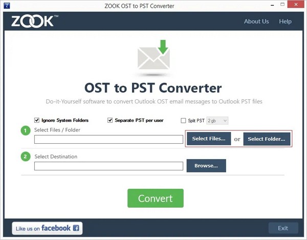 ZOOK OST to PST Converter图片