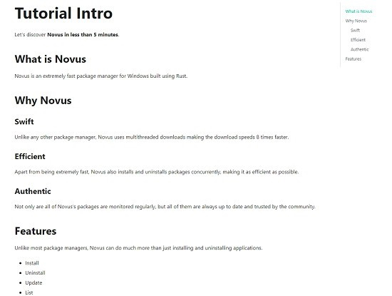 Novus包管理器图片
