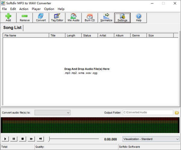 Softdiv MP3 to WAV Converter图片
