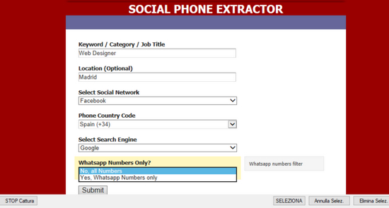 social phone extractor图片