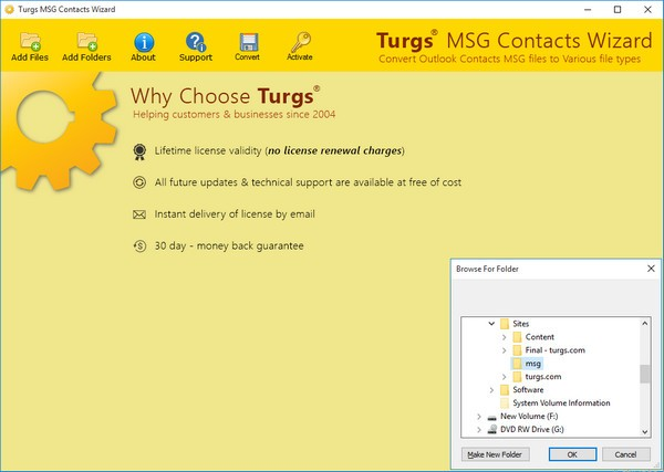 Turgs MSG Contacts Wizard图片1
