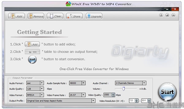 WinX Free WMV to MP4 Converter图片