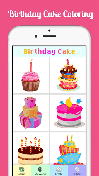 生日蛋糕涂色截图4