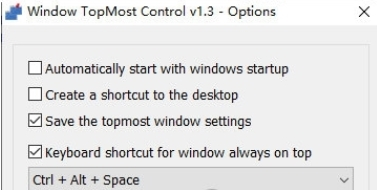 Window TopMost Control图片1