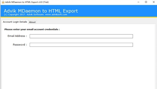 Advik MDaemon to HTML Export图片1
