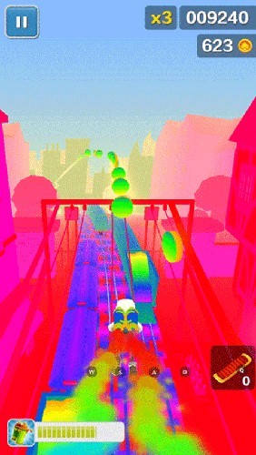 地铁跑酷彩虹世界无邪叶烸版本截图3