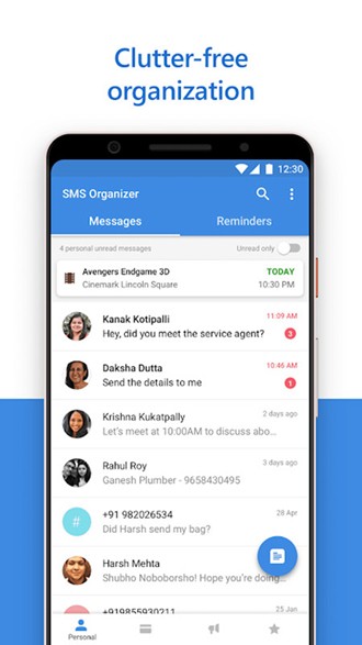 SMS Organizer微软短信管理app截图1