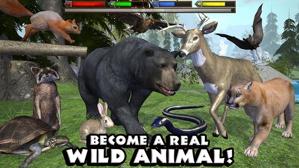 终极森林模拟器解锁所有动物版1