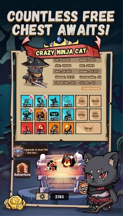 忍者猫游戏单机手游截图2