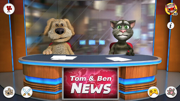 汤姆猫新闻联播游戏截图1